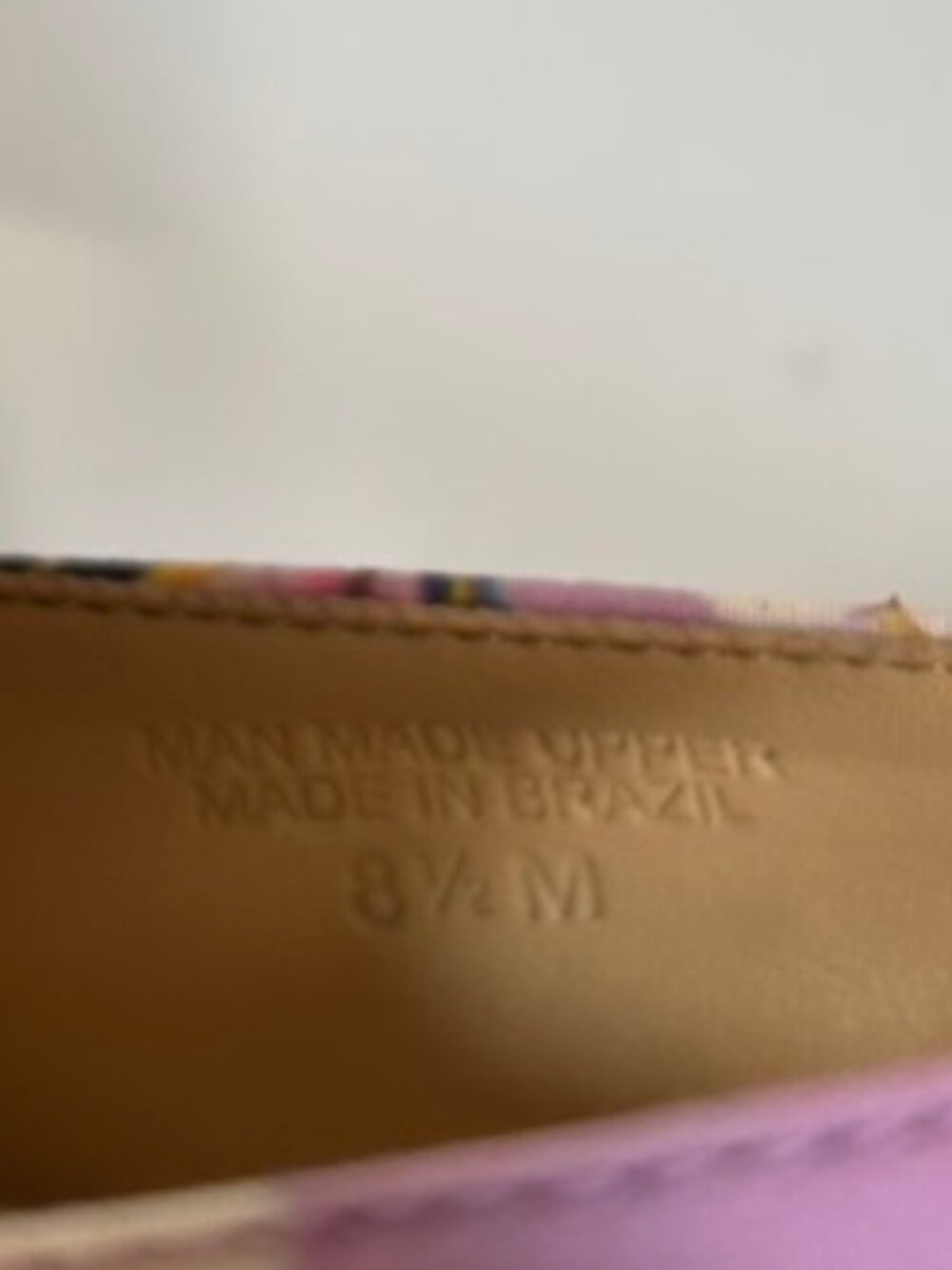 NWOT Talbots Pansy Purple Slingback Kitten Heel Floral Coquette Sz 8.5 - Picture 6 of 7